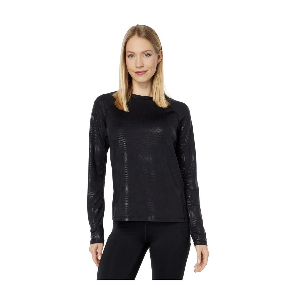 Seirus Heatwave Lite Reversible Long Sleeve Top Carbon Women Sz med Hiking Camp